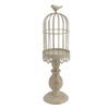 Vintage Candle Holder Iron Bird Cage Shape Candlestick Detachable Stable Base Desktop Decoration for Bedroom Restaurant Hotel