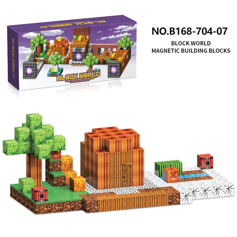 Source Factory 60 Models My Magnetic World Magnetic Block Theme Set Diy Build Magnetic Building Block Toys