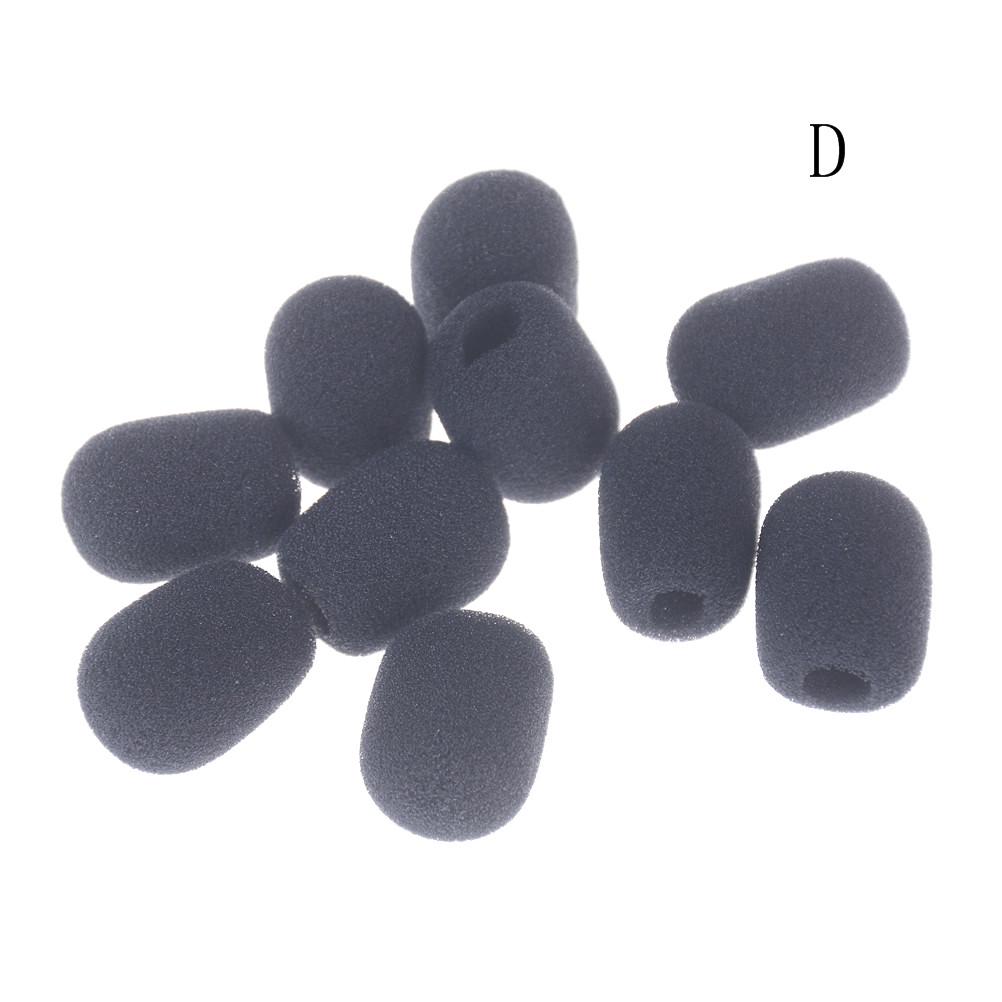 Noi 10 buc. Microfon Cască Grill Parbriz Burete Spumă Capac Microfon Negru