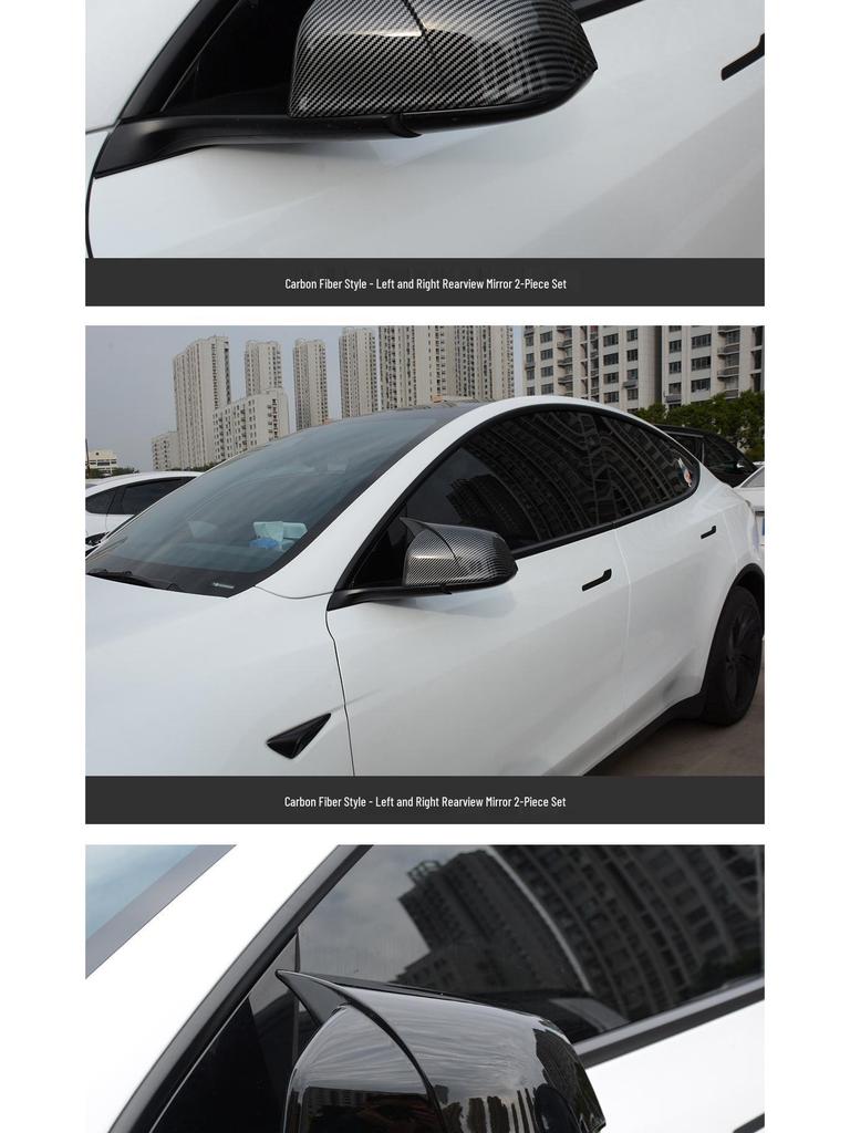 Tesla Model Y/YL Rearview Mirror Cover & Housing for Modification