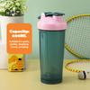 Protein Shaker with Blender Ball 600ml Portable Wide Mouth Shaker Cup for Easy Mixing Whey Protein Shaker Bottle for Shakes Supplements