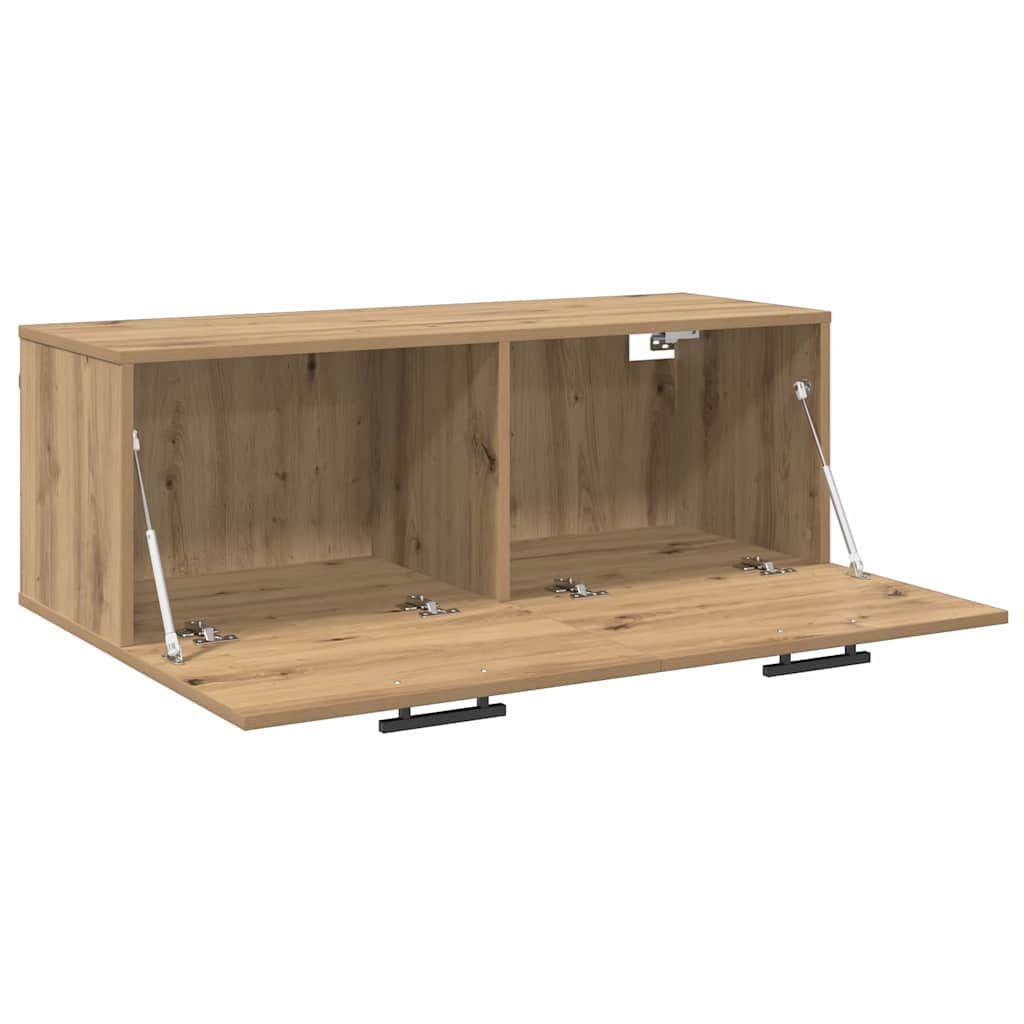 Wall Cabinet 100 X 36.5 X 35 Cm Engineered Wood Artisan Oak
