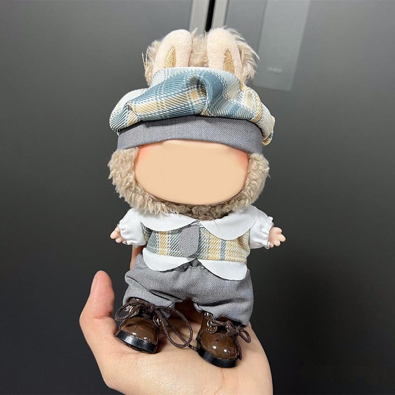 Doll Clothing Decoration Set For 17Cm Plush Vinyl Labubu Stylish Outfit Clothes Sports Leisure Suit Labubu Outfit Accessories