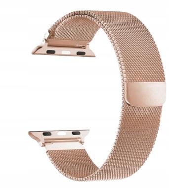 Strap for Apple Watch 3/4/5/6/7/8/9/Series 38/40/41mm Bracelet Steel Rose Gold