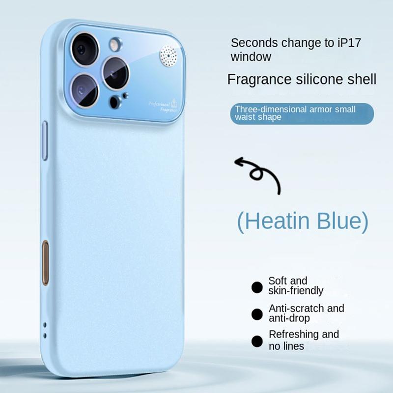 New Fragrance Liquid Silicone Phone Case For iPhone 16 15 14 13 12 11 Pro Max Plus Full Lens Protection Soft Shockproof Cover