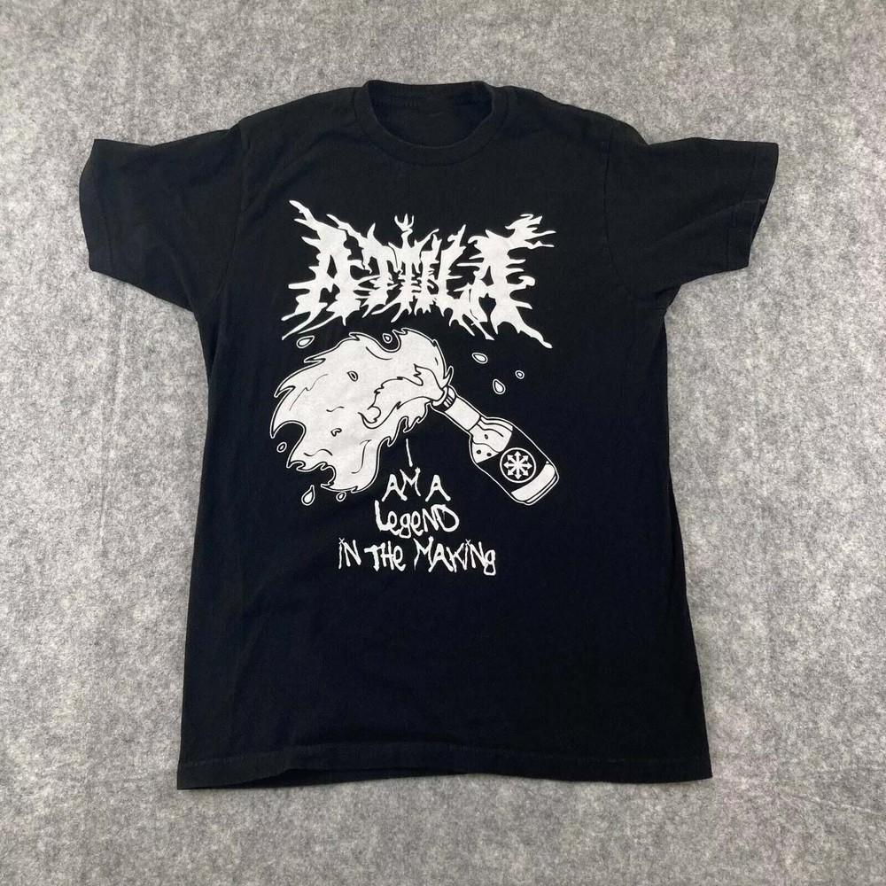 Attila Band Gift For Family Black TShirt Cotton All Size  KK1155 Unisex T-Shirt S