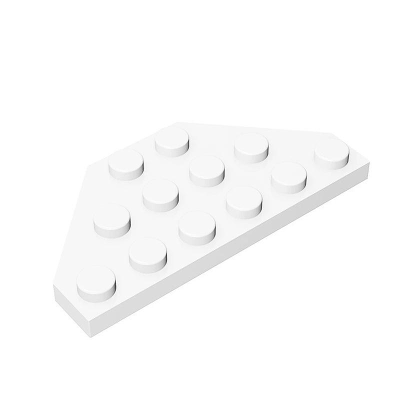 50pcs 2419 3x6 Wedge Plate Building Blocks 3x6 Cut Corners Bricks Particle Puzzle Assemble Toys Children Birthday Kid Gifts