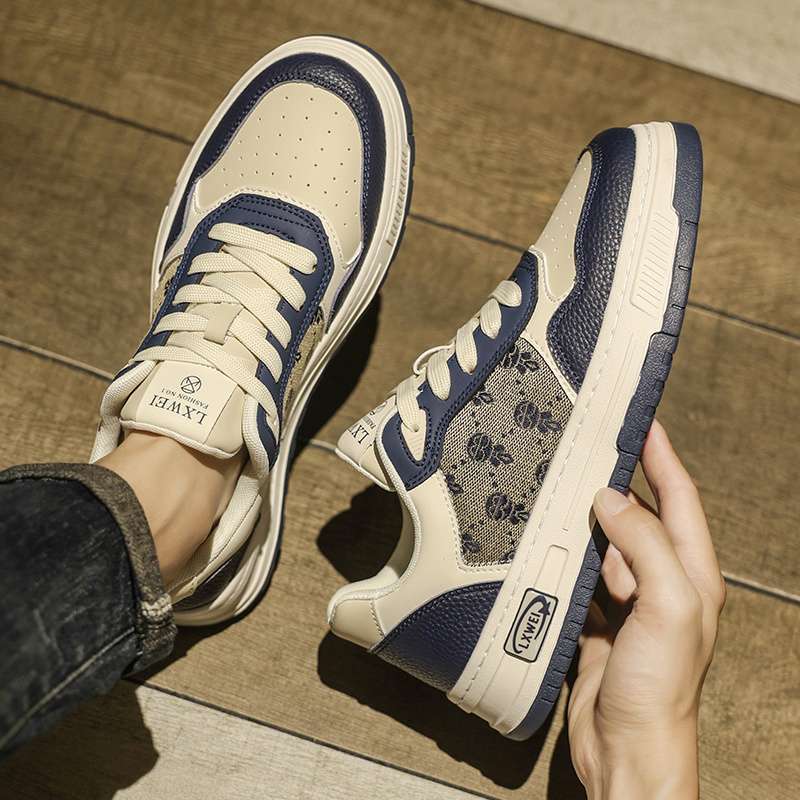 Buty Męskie letnie oddychające modne buty deskorolkowe wszechstronne studenckie niszowe kampusowe płócienne buty męskie sportowe i rekreacyjne