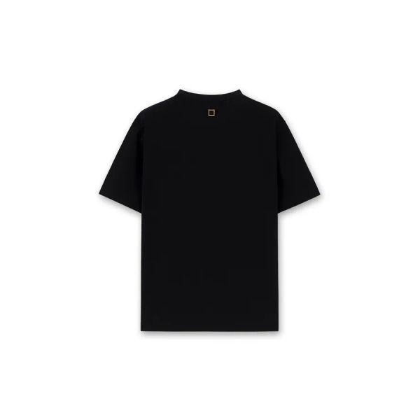 [wooyoungmi] Black Slim Fit Cotton T-shirt W263TS03715B