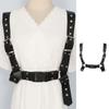 Punk Leather Harness Belt Underbust Corset Top With Strap Leather Suspender Belt Clubwear For Women To Wear Out
