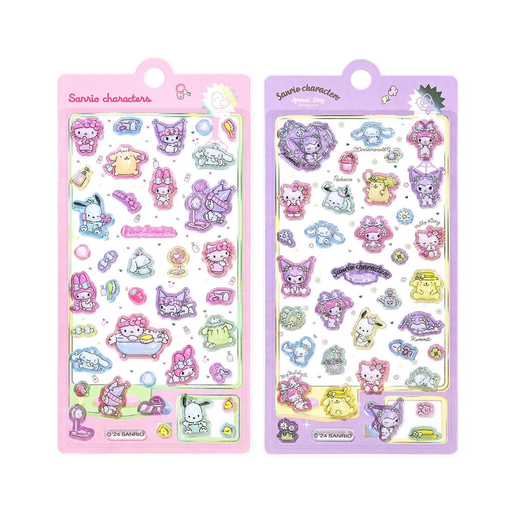 Kuromi 3D Crystal Gem Sticker - Cartoon Relief Decals for Journal Diary Planner Scrapbook Kids Reward (2026 Hot)