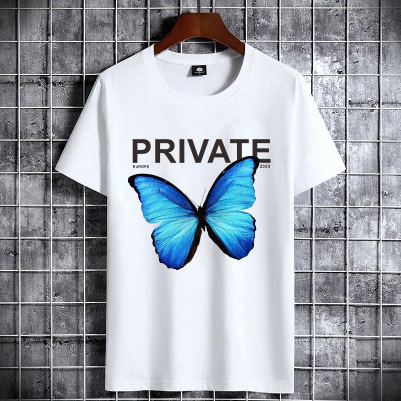 Short Sleeve Casual Ladies Fashion Female Graphic Tee Women Butterfly Print Summer T Clothing T-shirts