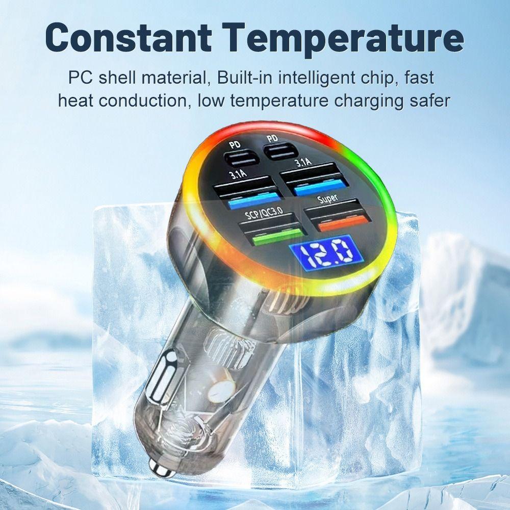 Dual USB Output Mobile Phone Car Charger Type C Car Charger Adapter Replacement Parts