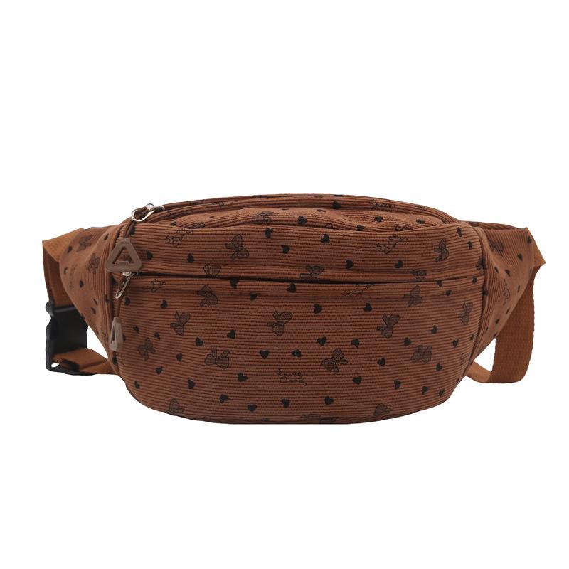 

Japanese bag women s 2025 new trendy casual versatile messenger bag sports breast bag niche beautiful ins small fanny pack коричневый