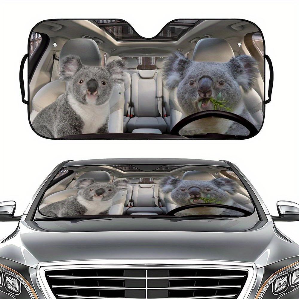 

Персонализированный складной забавный дизайн с животными, глянцевый солнцезащитный козырек, теплоотражатель, простой в установке, солнцезащитный козырек для лобового стекла автомобиля, козырек от солнца