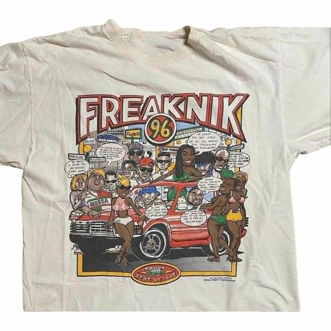 Freaknik tupac graphic tshirt , vintage music tshirt Unisex T-Shirt XL