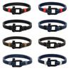Black U-Shaped Horseshoe Buckle Bracelet Men'S Leather Double-Layer Casual Hand Rope Stainless Steel Buckle Bracelet