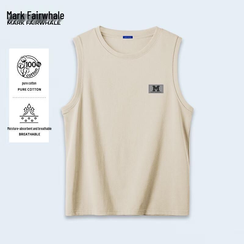 Mark Fairwhale Men s Pure Cotton Sleeveless Vest 4XL