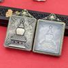 Tibetan Thangka Gold Necklace: Non-fading, Waterproof GAU Box Pendant, Multi-size Options