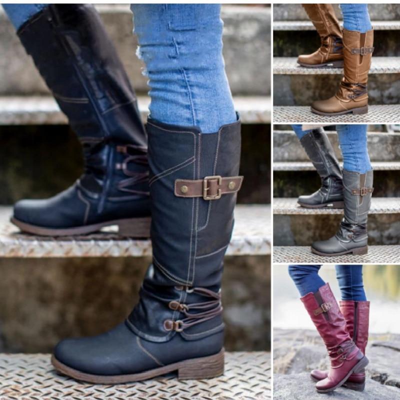 Moda Botas Mujer Invierno Sobre La Rodilla Tacones Calidad Ante Larga  Comodidad Muslo Cuadrado Bota Alta comprar a buen precio — entrega  gratuita, reseñas reales con fotos — Joom