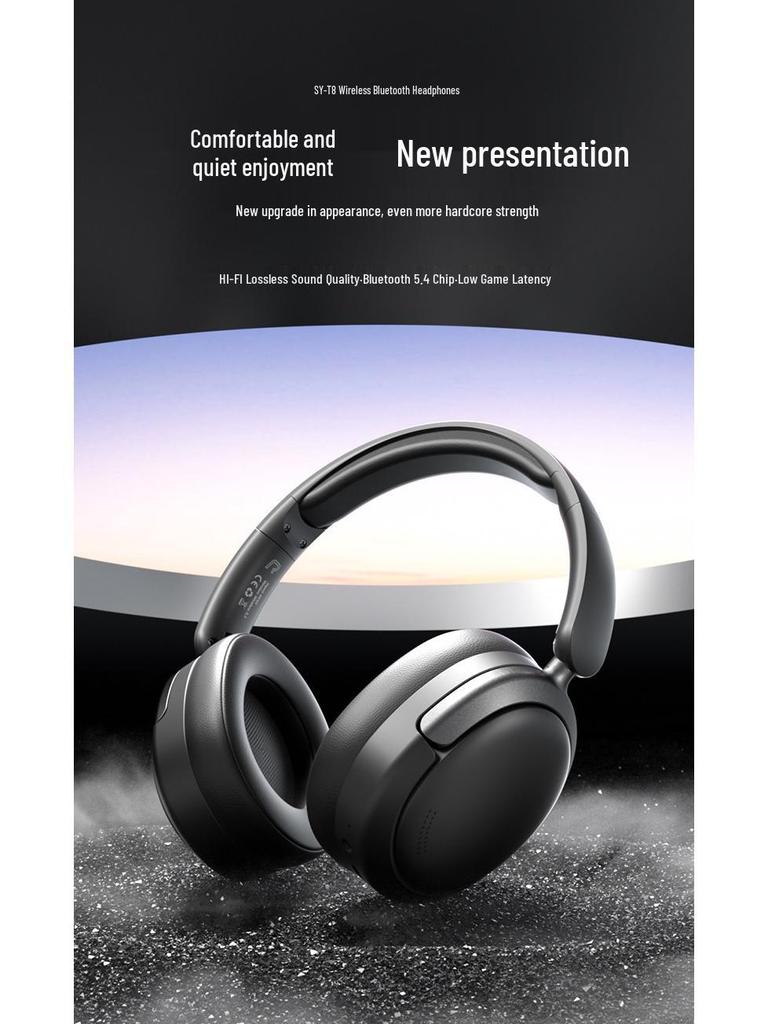2025 Bluetooth Over-Ear Gaming-Kopfhörer: Kabellos, Geräuschunterdrückend, Starker Bass, Extrem lange Akkulaufzeit, Sporttauglich