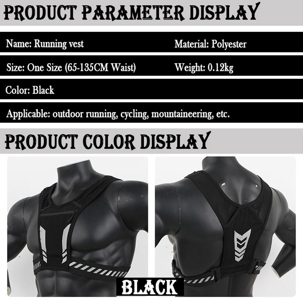 1/2Pcs Running Phone Holder Vest Breathable Mesh Cycling Vest Unisex Adjustable Buckle Running Chest Pouch Elastic for Men Women