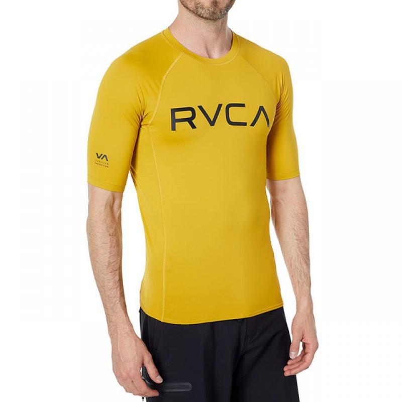 RVCA Muta Uomo Sport Outdoor Protezione Solare Surf Top Nuoto Manica Lunga Manica Corta Asciugatura Rapida Medusa