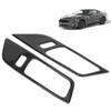 Carbon   Door Handle Bowl Cover Trim High Quality Scratch Resistant Car Interior Accessories for 2015 2017 Black 2pcs
