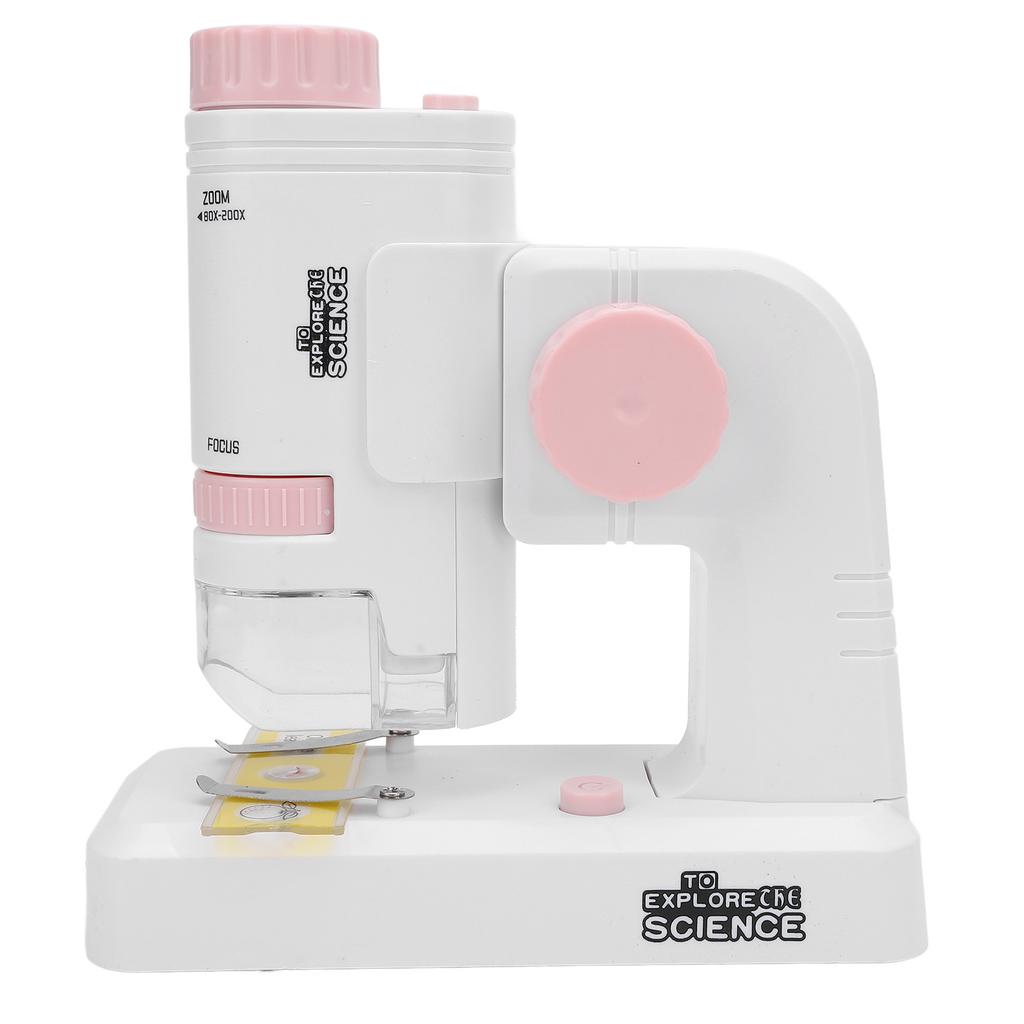 Kids Microscope Portable Miniature Microscope High Definition Science Experiments Set for School