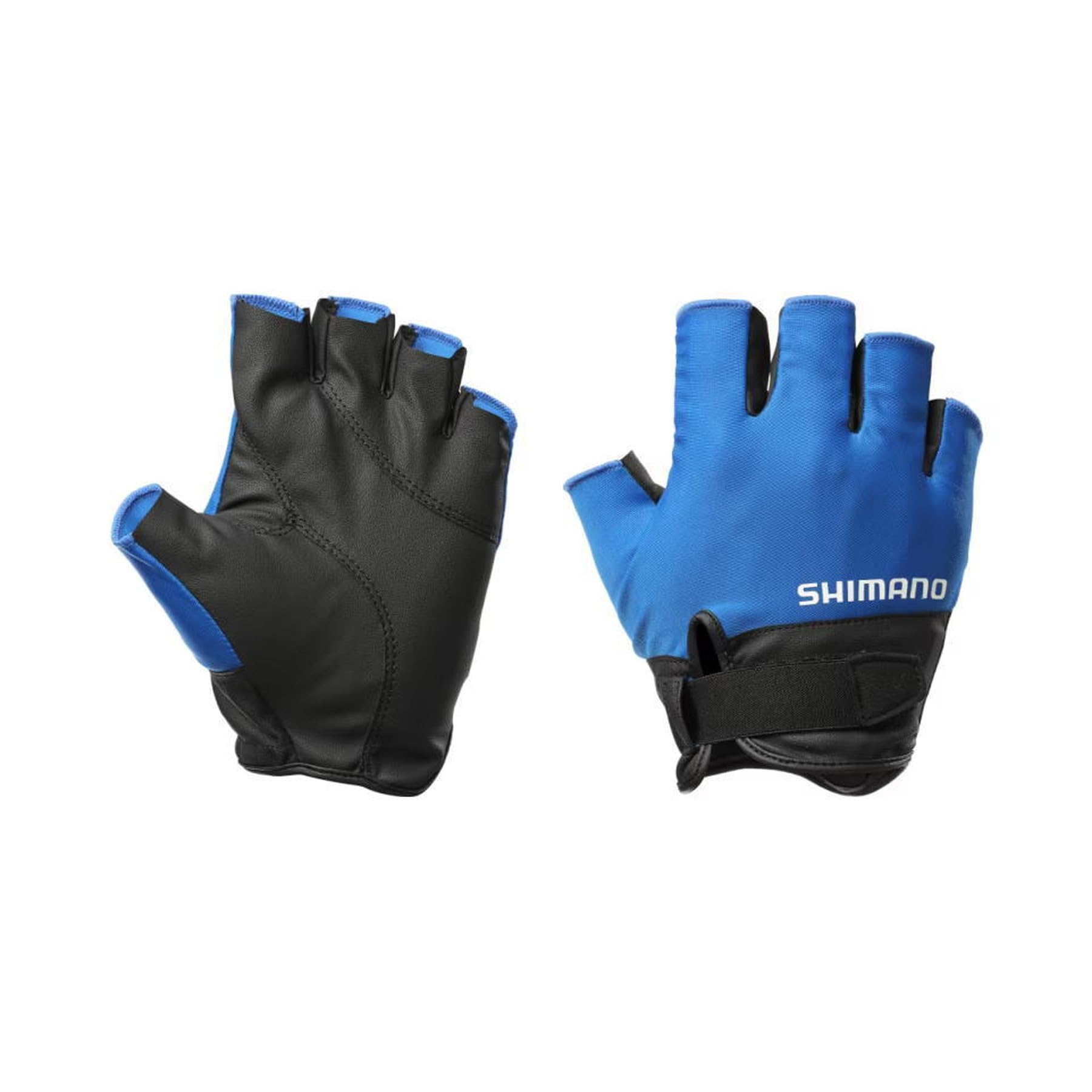 Shimano 01 Basic Size M Gloves, 5-Finger Cut, GL-009Y, Blue, синий