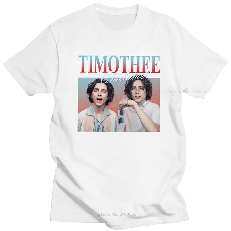 

Cool Vintage Timothee Chalamet TShirt for Men Short Sleeve Streetwear 90s Aesthetic TV Tshirt Oneck Pure Cotton Tee Shirt Gift S