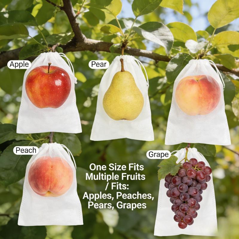 50pcs Permeable Breathable Insect-Proof Covers Fruit Trees Net Bags For Protect Apples Grapes From Birds Gardening Accessories
