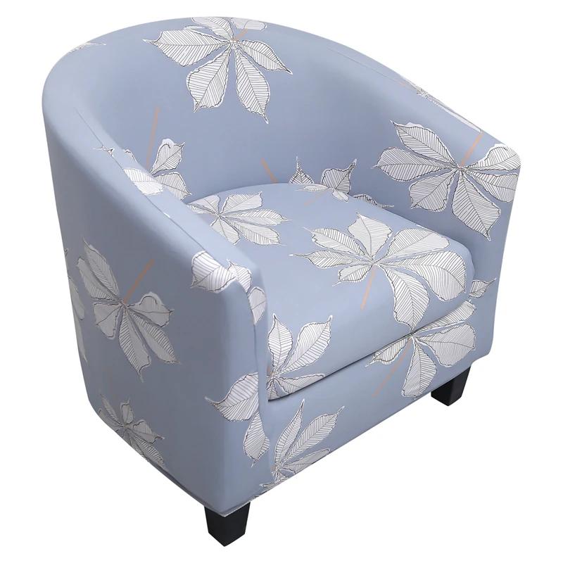 Stretch Club Chair Covers Printed Armchair Cover for Bar Counter All-inclusive Slipcover Washable Tub Couch Cover Home Decor