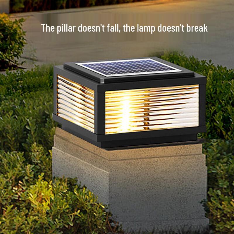 Modern Solar LED Outdoor Pillar Light