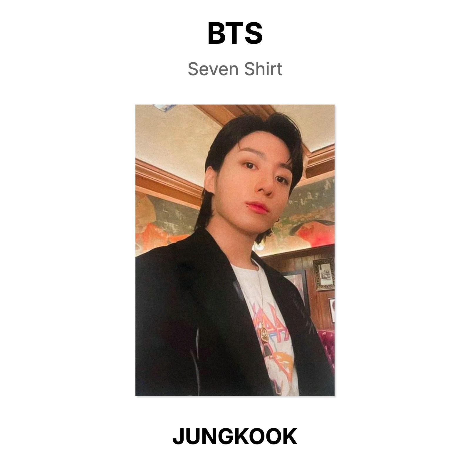 BTS JUNGKOOK Seven Shirt Official Photocard JUNGKOOK