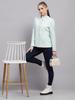 Monte Carlo Women Regular Fit Sky Coat