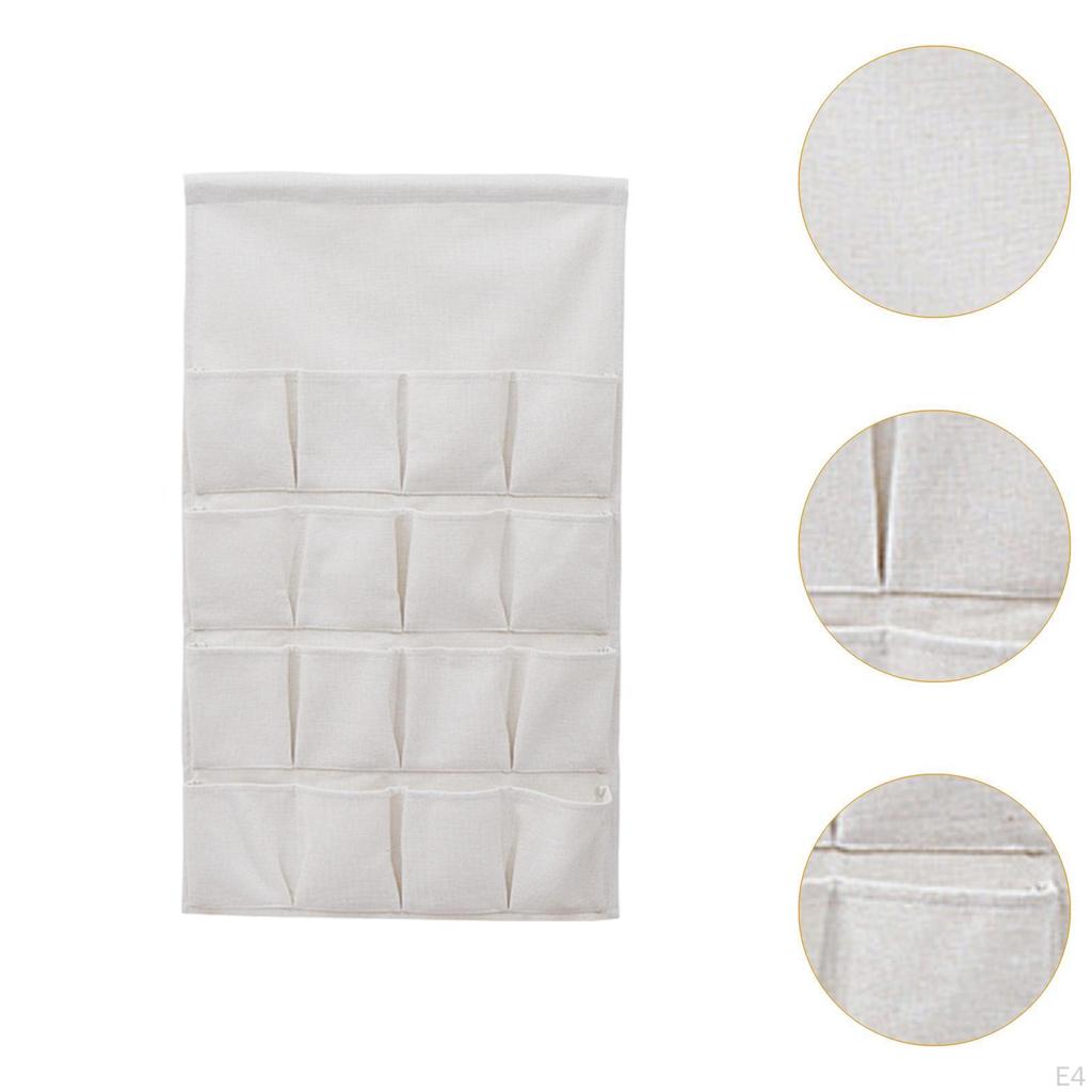 Hanging Storage Bag Organizer Wall Mount Closet Pockets Over The Door for