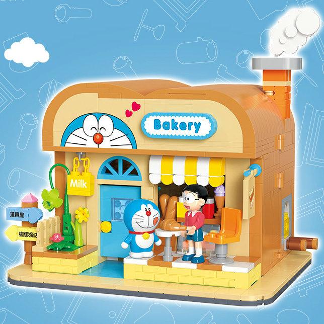 Doraemon Nobita Cartoon Micro Particle Building Blocks Anime Figure Assembly Toy for Kids Gift