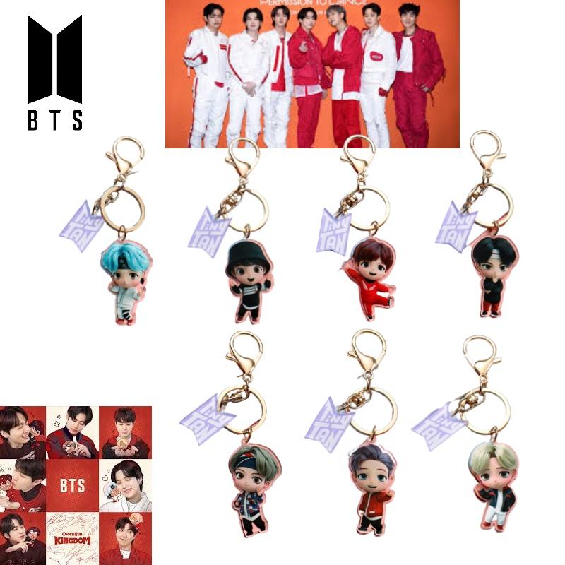 Kreslený akrylový přívěsek na klíče Tinytan Bts Fanoušek Musí mít!