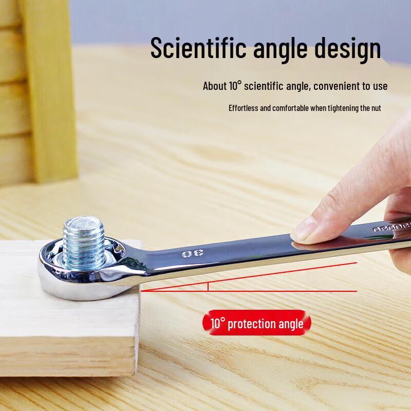 Deli Mirror-Polished Combination Wrench