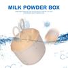 Portable Baby Milk Powder Box Bunny Ears Shaped Food Snack Storage Sealed PP Box With SpoonYellow