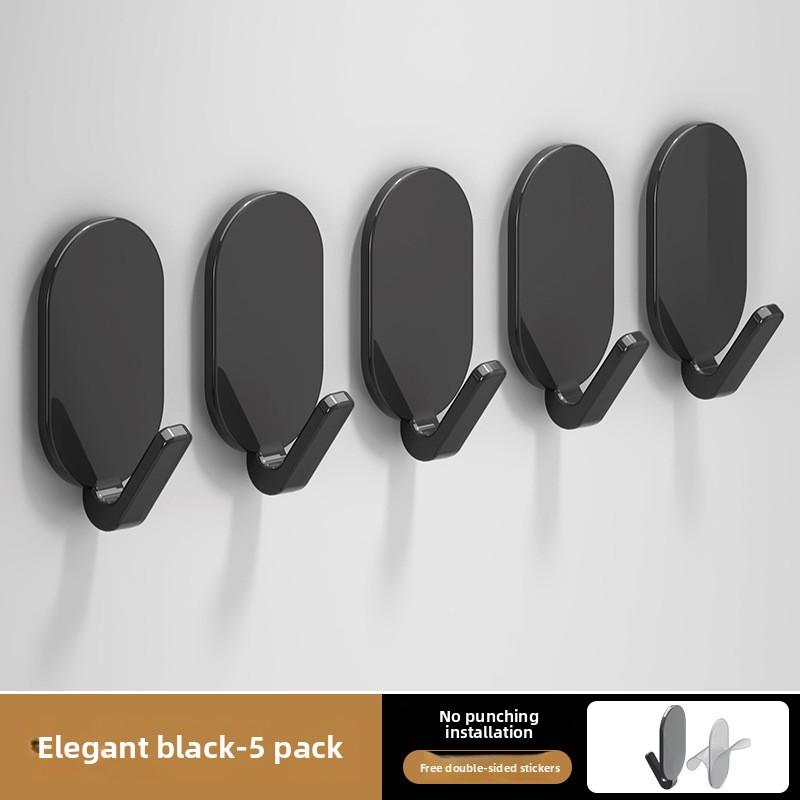 Light Luxury Door Rear Hook Bathroom Non-punching Bathroom Wall Strong Adhesive Load-bearing Non-marking Towel Hook Adhesive Hook