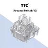 Clavier Mécanique TTC Frozen Switch V2 Switches Silencieux 3 Broches Linéaire 39gf RGB Transparent Clavier de Jeu Personnalisé pour Joueur