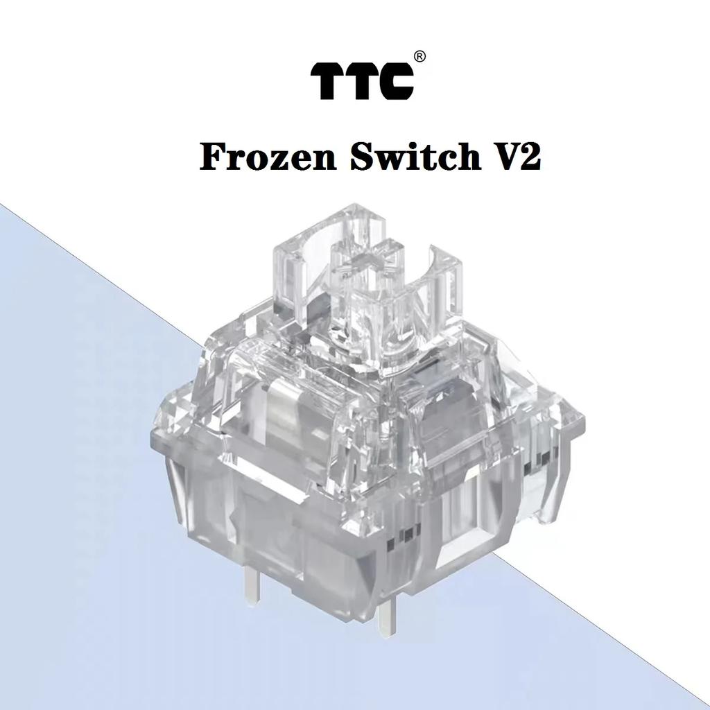 Clavier Mécanique TTC Frozen Switch V2 Switches Silencieux 3 Broches Linéaire 39gf RGB Transparent Clavier de Jeu Personnalisé pour Joueur