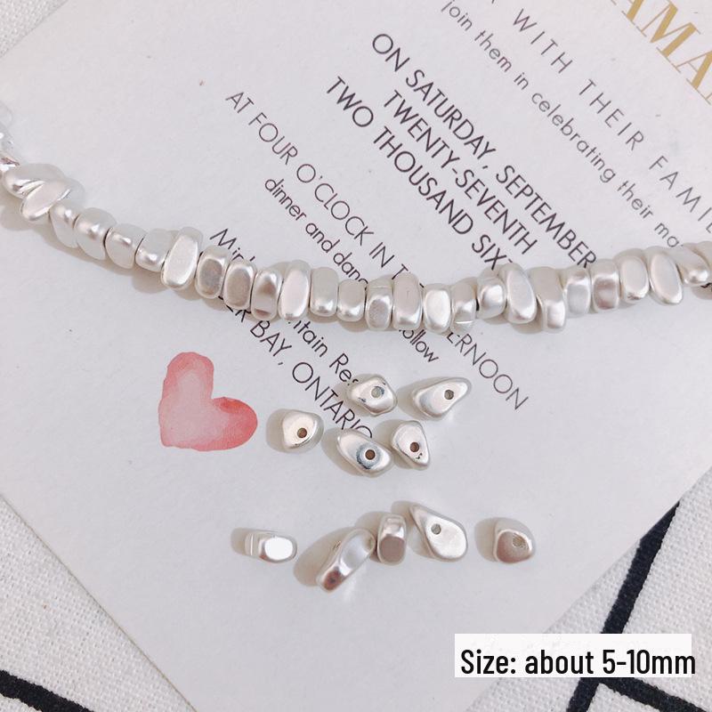 Accesorii Brățară & Cercei Făcute Manual: Mărgele Neregulate Aurite