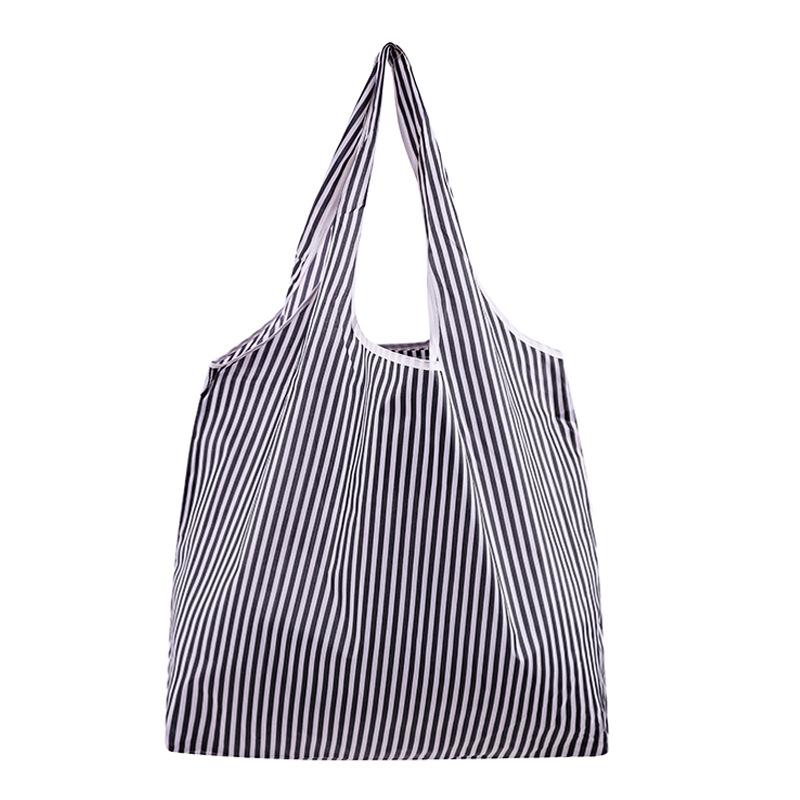 Reusable Shopping Bags Women Foldable Tote Bag Portable Cloth Eco Grocery Bag Folding Large Capacity Fruit Vegetable Handbags