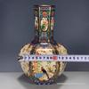Qing Dynasty Yongzheng Famille Rose Gilt Porcelain Vase with Floral and Avian Design