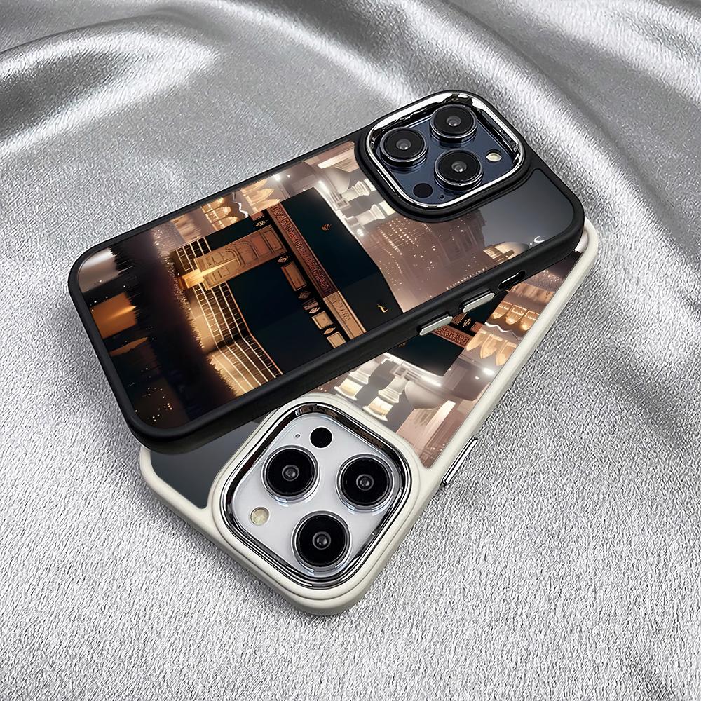 Candlelight Night Scene Phone Case For IPhone 15 14 13 12 11 Pro Max XR XS X 7 8 Plus Love Heart Soft Square Silcone Cover