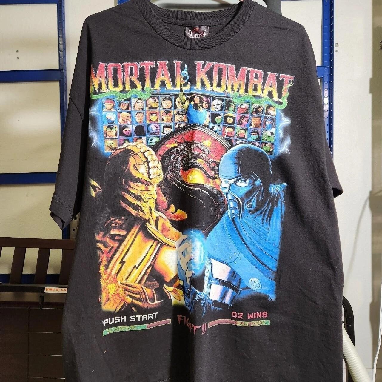 Remake Mortal Kombat Heavy Metal Band short sleeve Black Unisex Tshirt XXXL