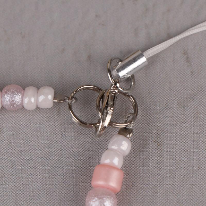 

Y2K Милая розовая цепочка для телефона с бусинами, мультяшный вест-хайленд-уайт-терьер, шнурок для телефона, браслет на запястье, брелок, универсальный подвесной шнурок